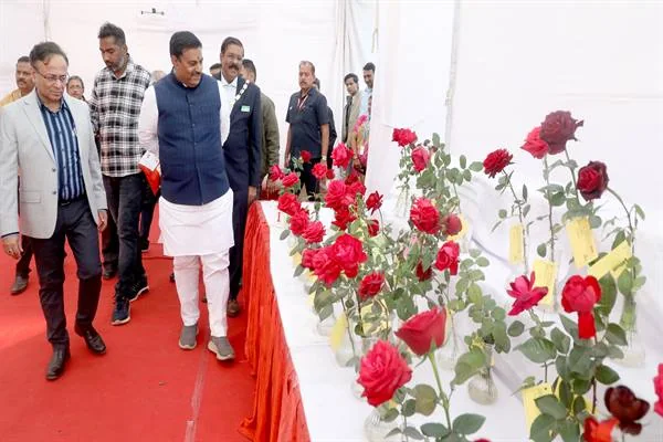 भोपाल गुलाब उद्यान में गुलाब प्रदर्शनी